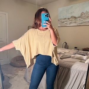 Free people slouchy shirt L